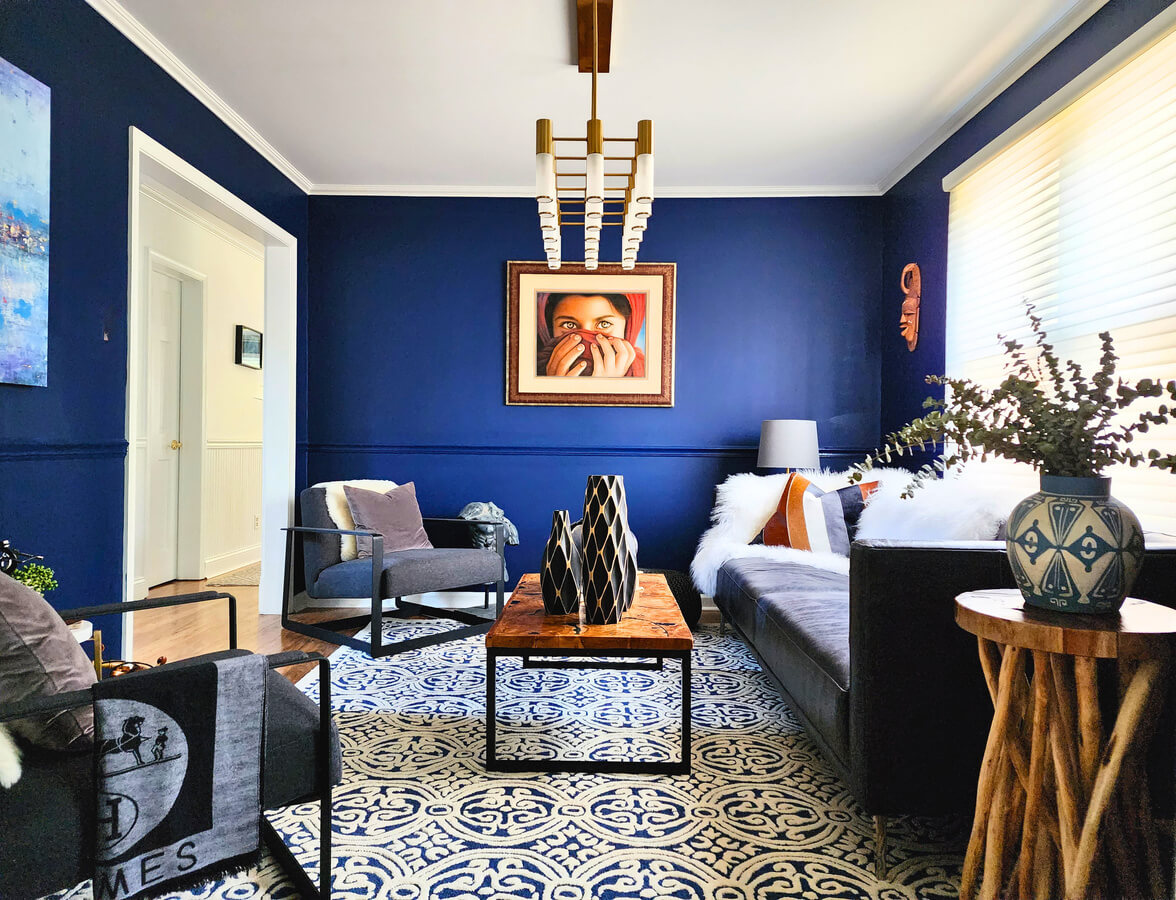 sitting room designed by Ali Fasi