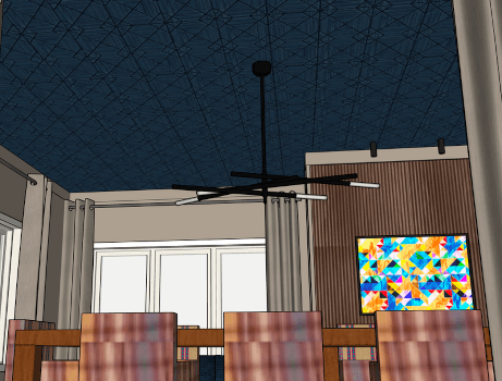 mockup design of dining room