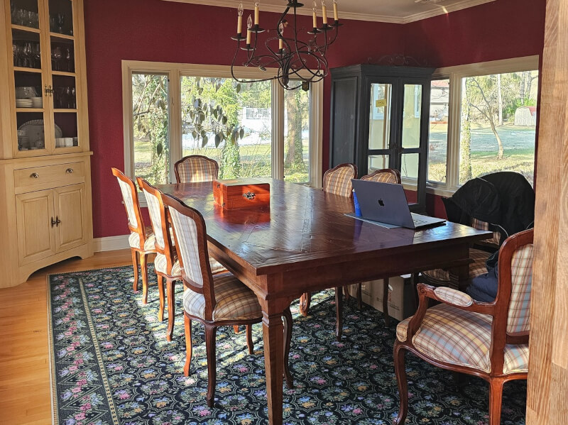 before picture of dining room