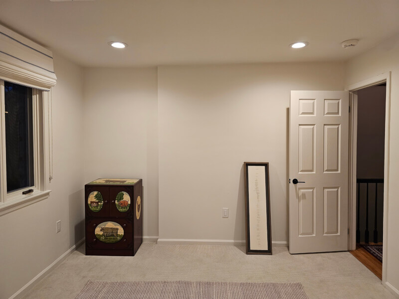 before picture of a kids bedroom