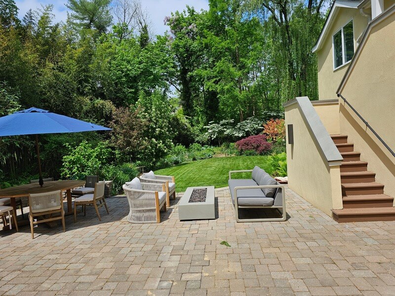 after picture of a patio