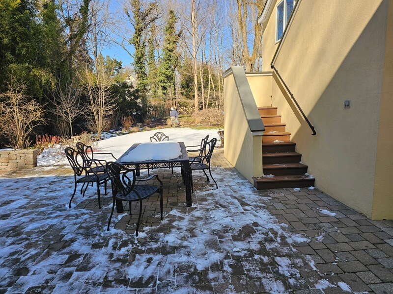 before picture of a patio