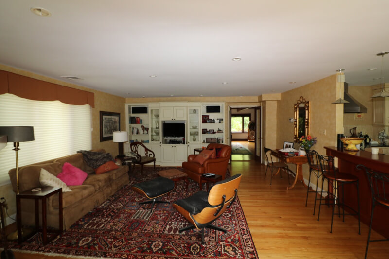 before picture of a tv room