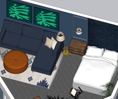 initial project design for a bedroom