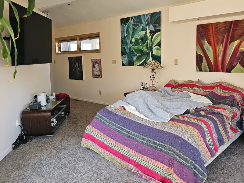 before picture of a bedroom
