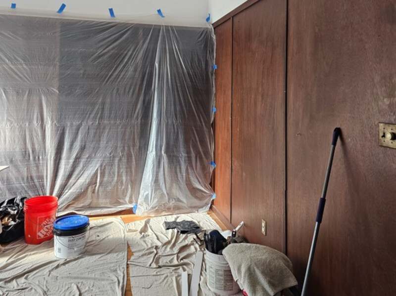 before picture of a bedroom