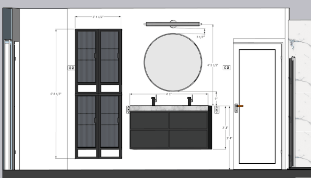project design mockup for a bathroom
