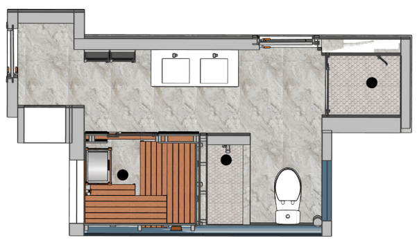 project design mockup for a bathroom