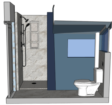 project design mockup for a bathroom